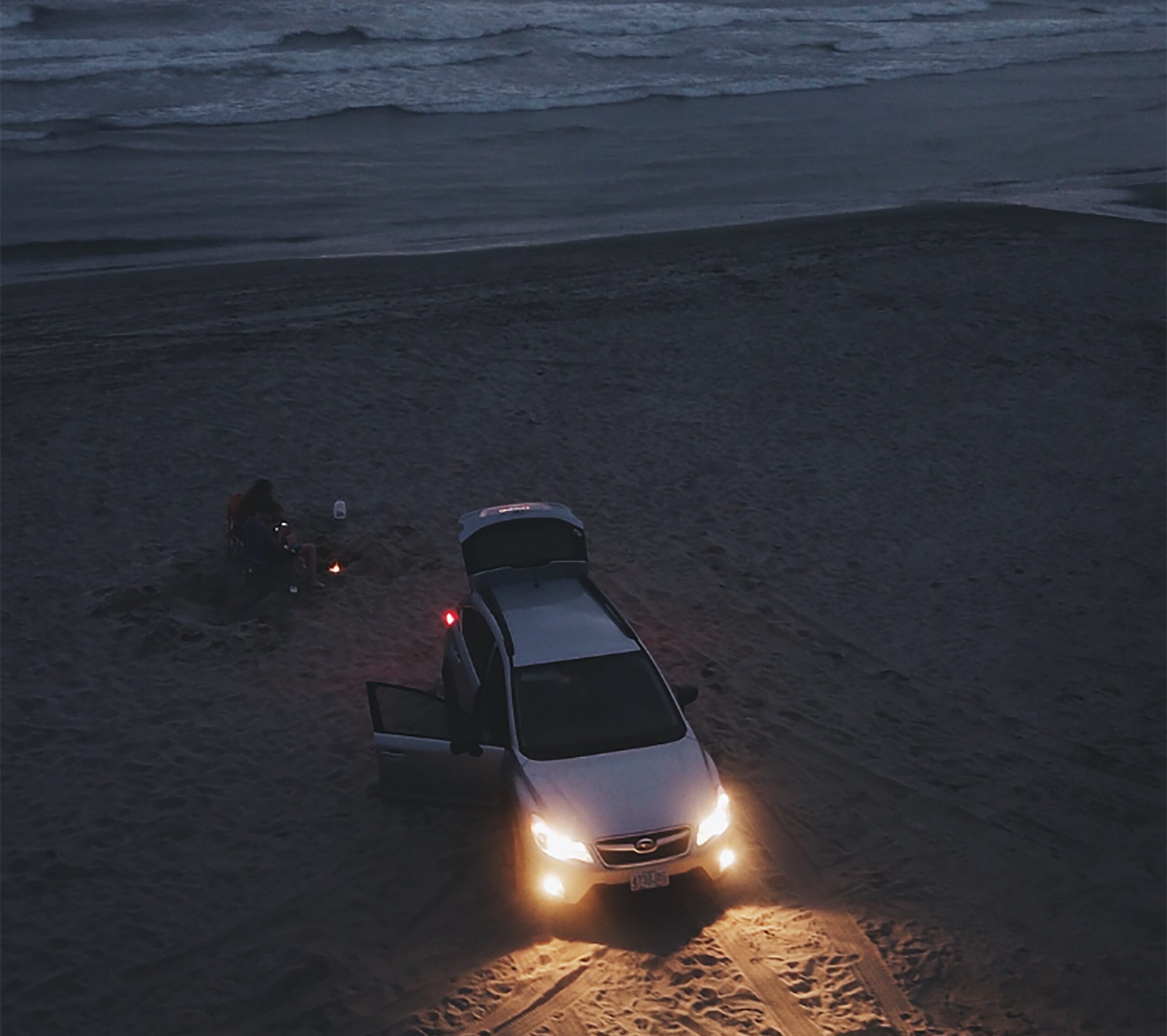 Subaru off road in the sand