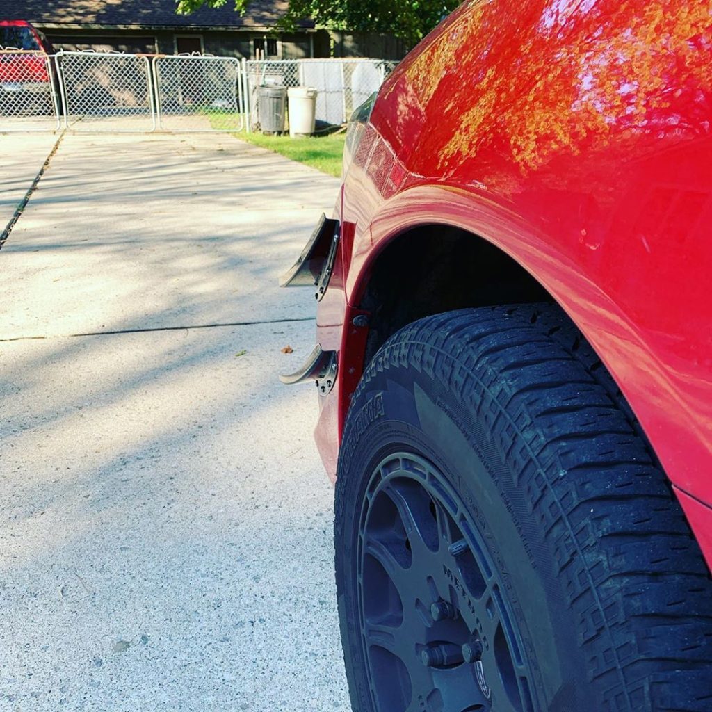 yokohama geolandar all terrain tires on a subaru wrx 1