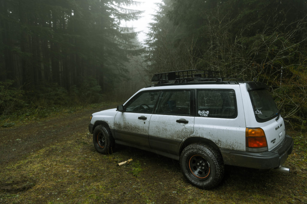 Subaru Forester with Toyo Open Country all terrain tires