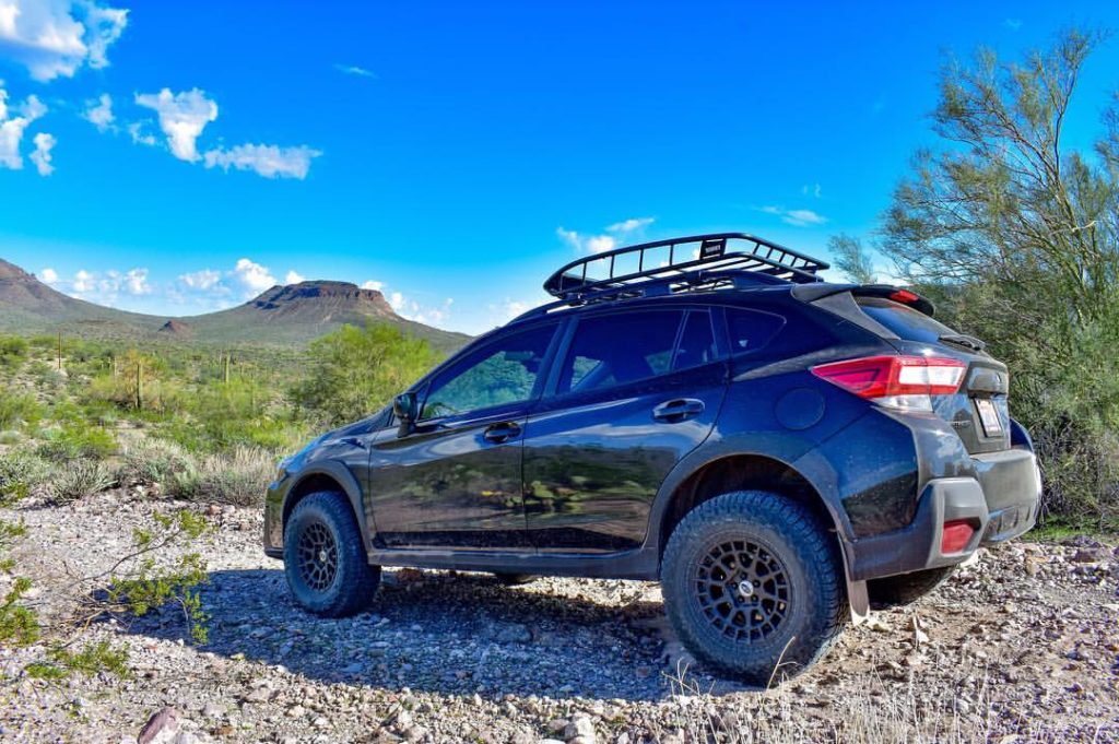 subaru crosstrek with lift kit and off road tires