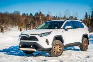 LP aventure lifted toyota rav4 with all terrain off road tires