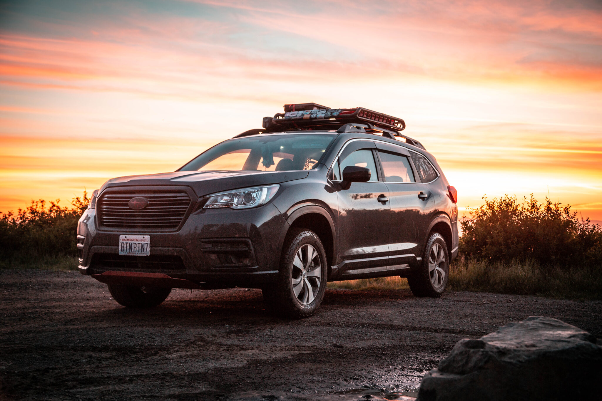 lifted Subaru Ascent modified for offroad