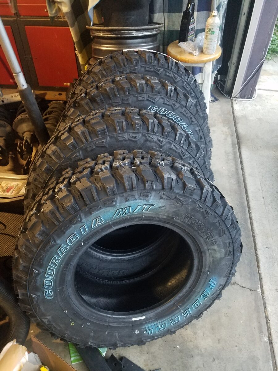 federal couragia mt tires brand new after shipping