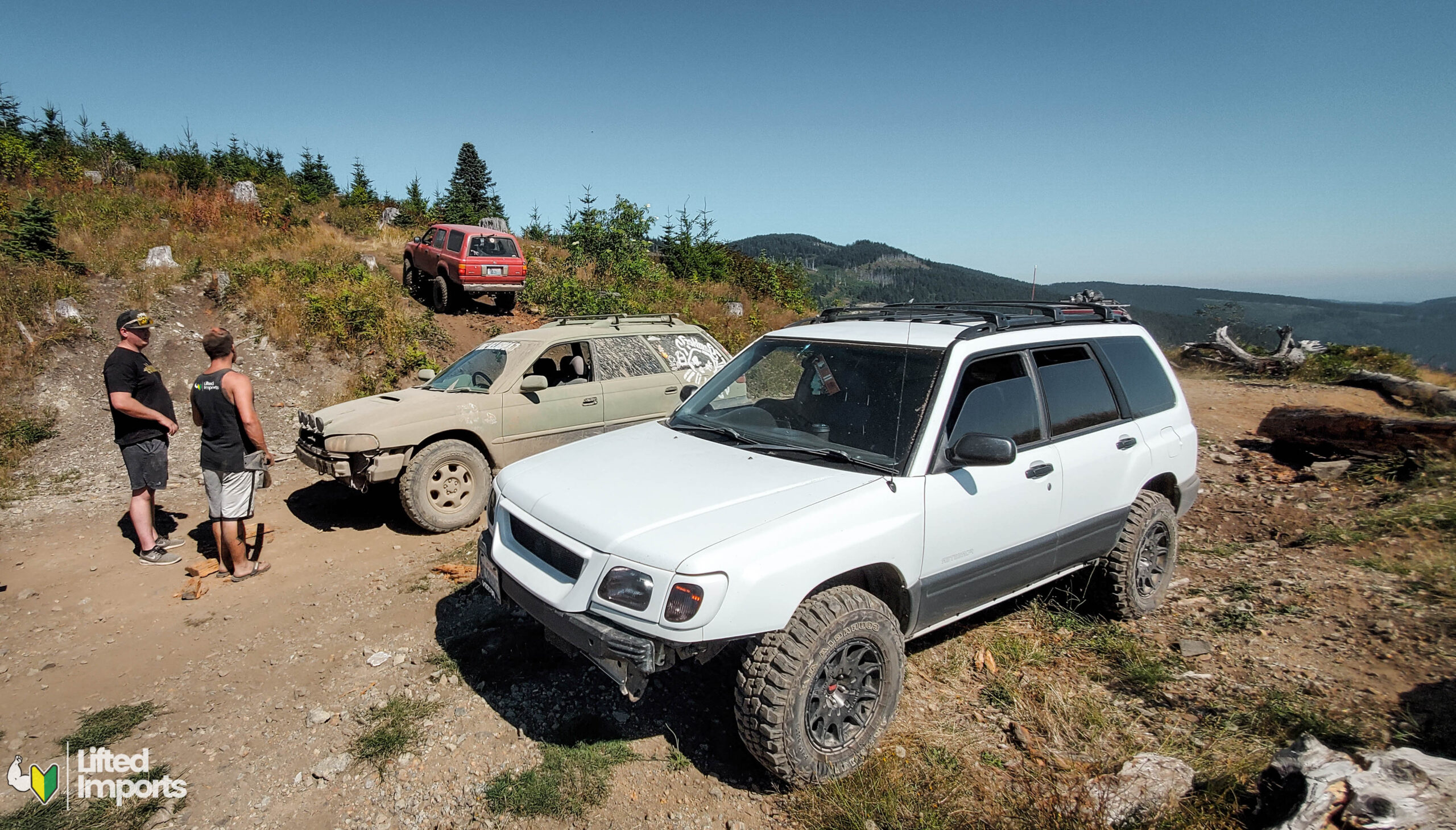 lifted off road subarus with mud tires