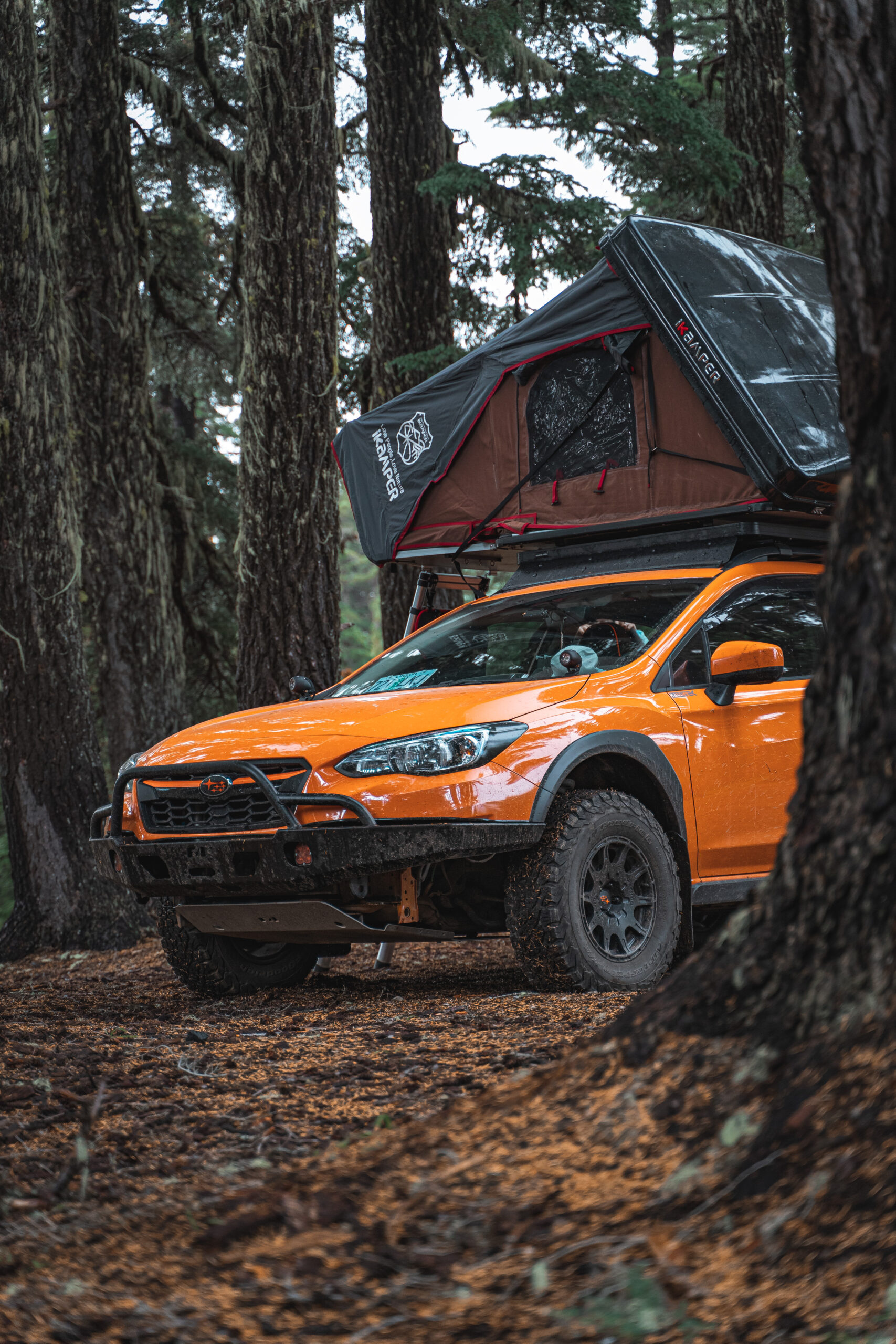 lifted subaru crosstrek with a lift kit and off road wheels