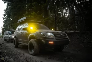 black subaru forester with bfg ko2 offroad tires on the trails