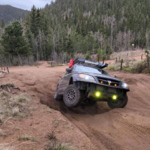 lifted 2008 subaru outback with bfg ko2 off road tires and rotopax