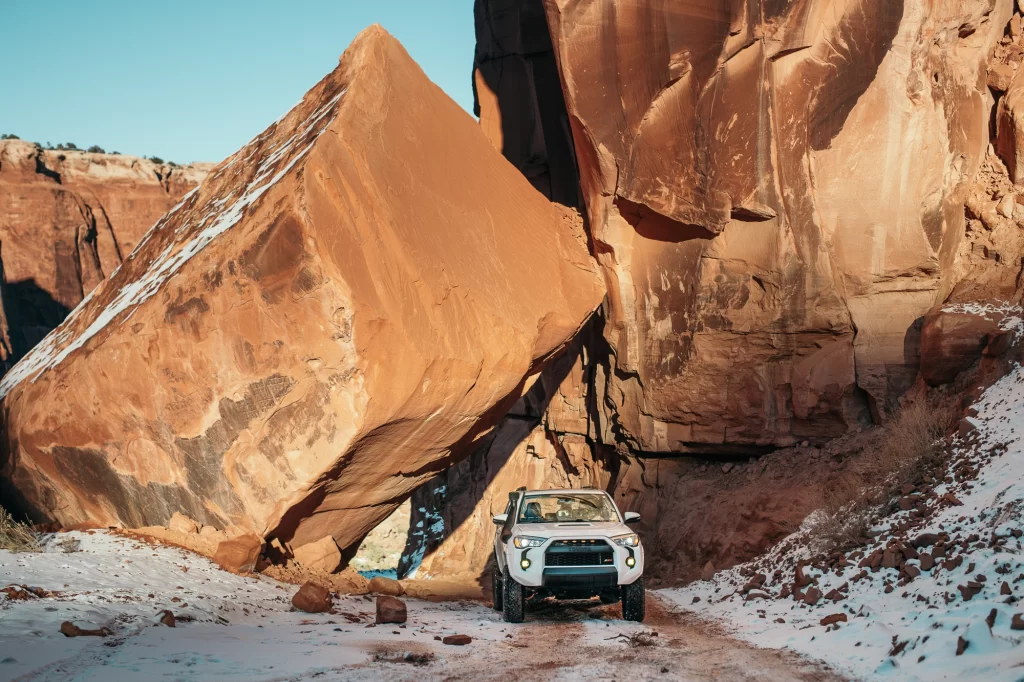 2018 lifted Toyota 4Runner in the desert