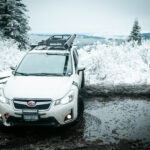 reliable subaru crosstrek driving in the snow