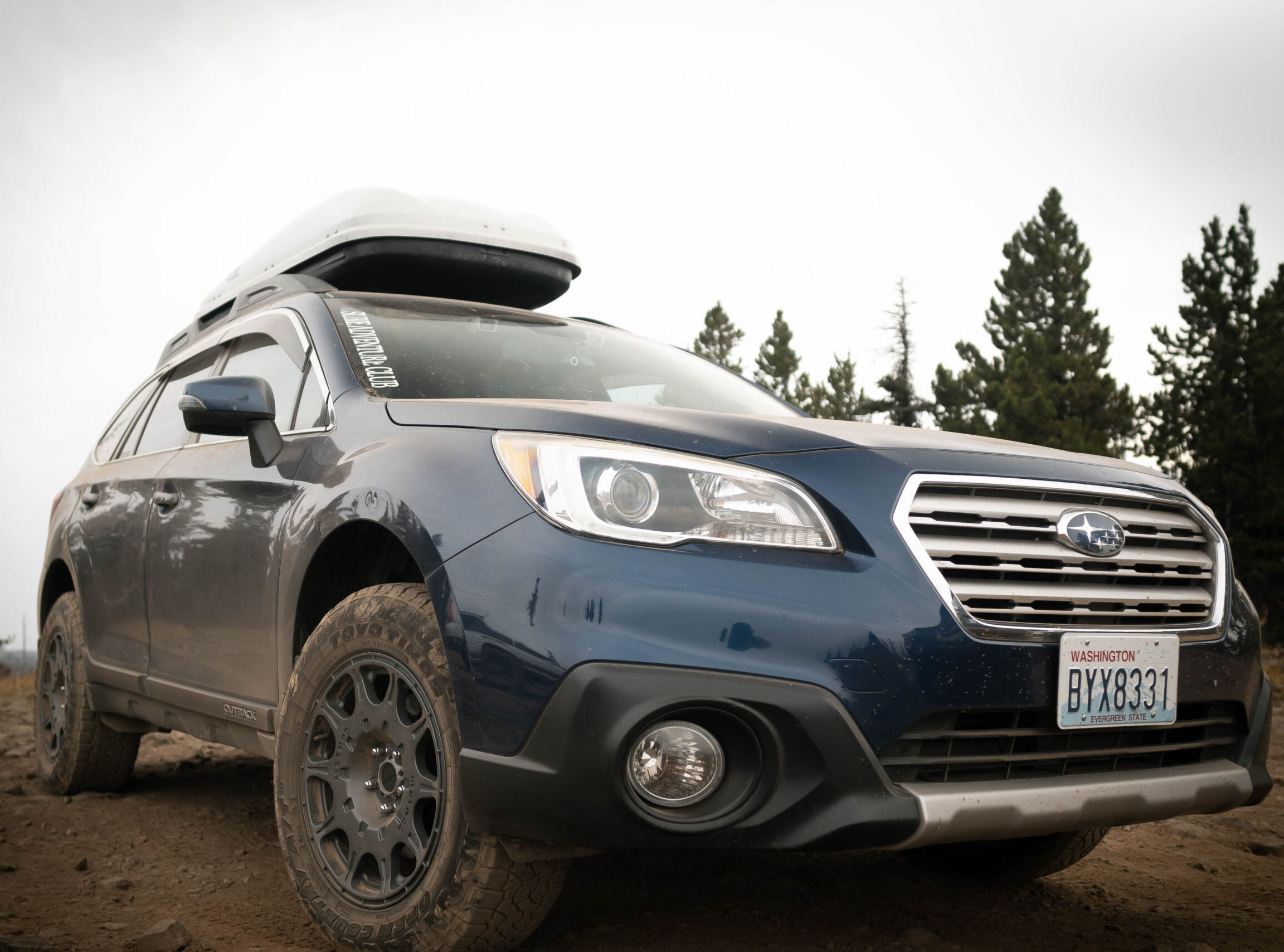 reliable subaru outback driving offroad