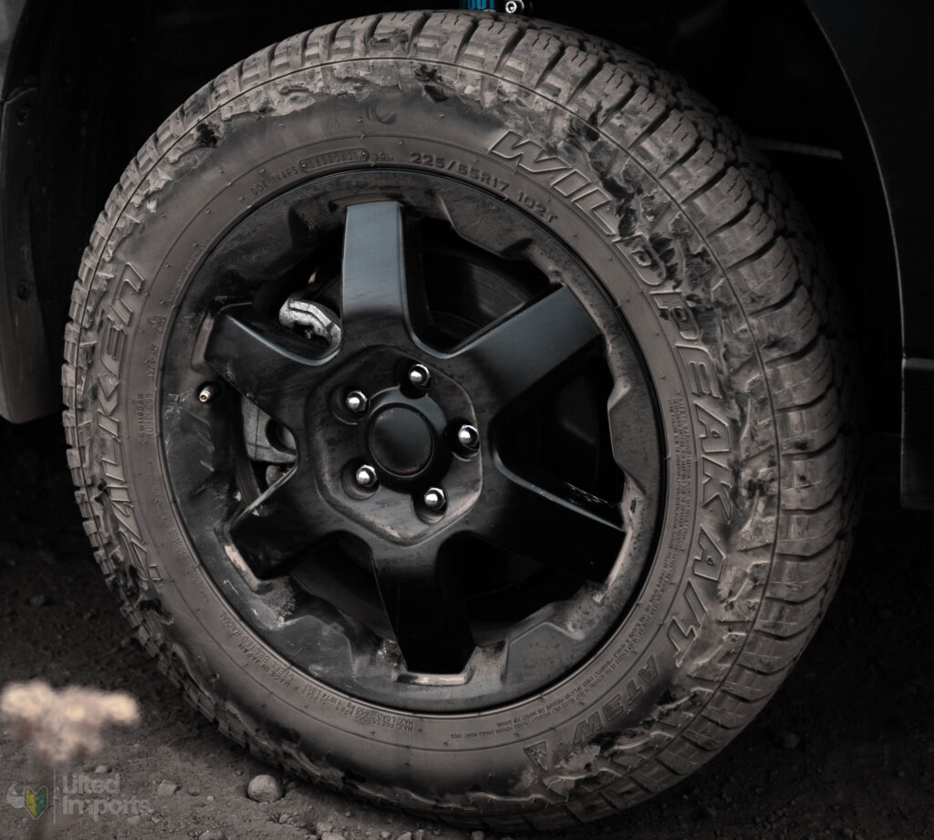 falken wilkpeak at trail offroad tire on subaru outback