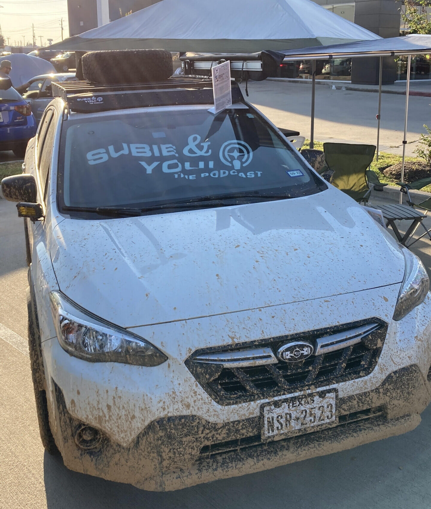 subie and you podcast at car show