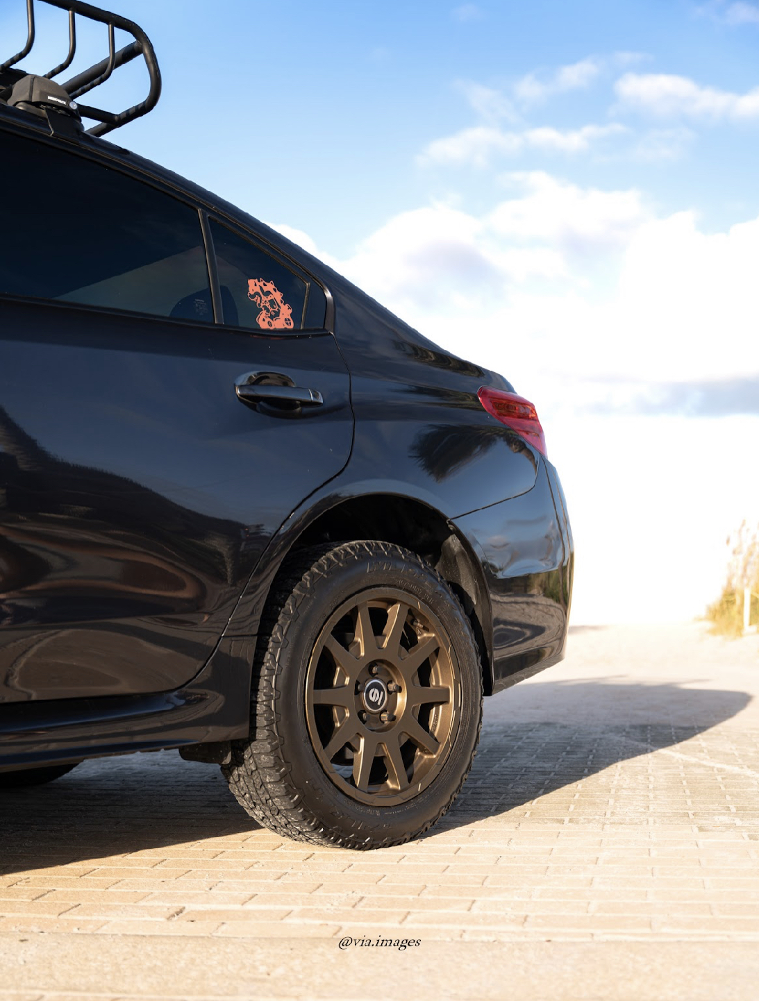 lifted subaru wrx with sparco dakar wheels and falken wildpeak tires