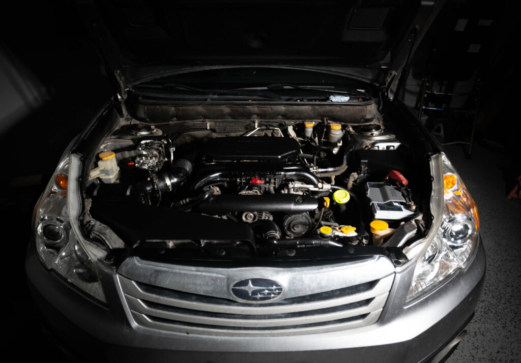 subaru outback 2011 engine bay