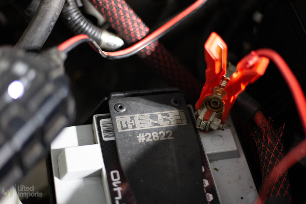 noco battery charger in use