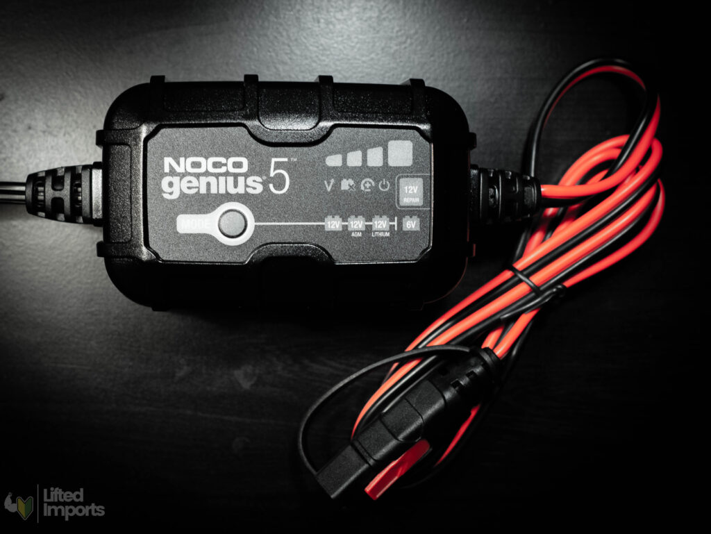 top view of noco genius5 charger