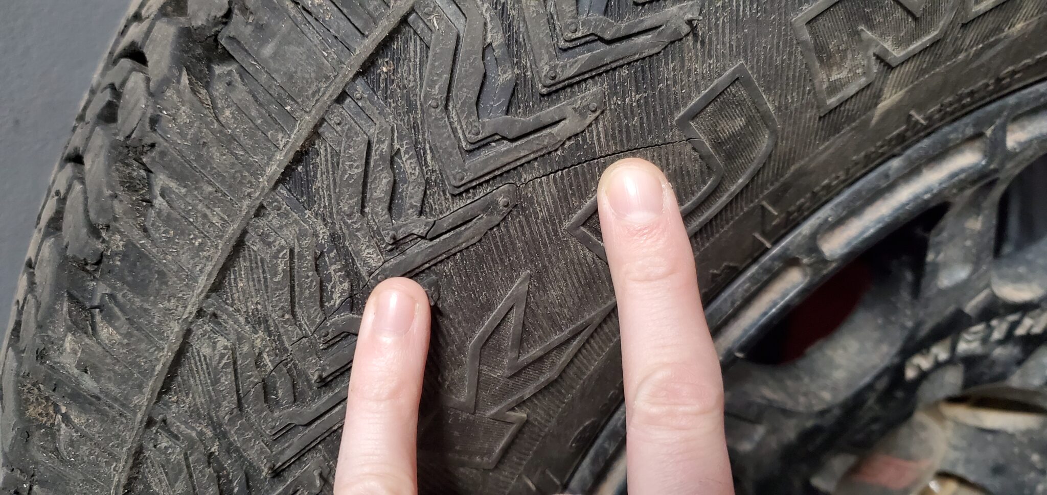 offroad tire sidewall damage