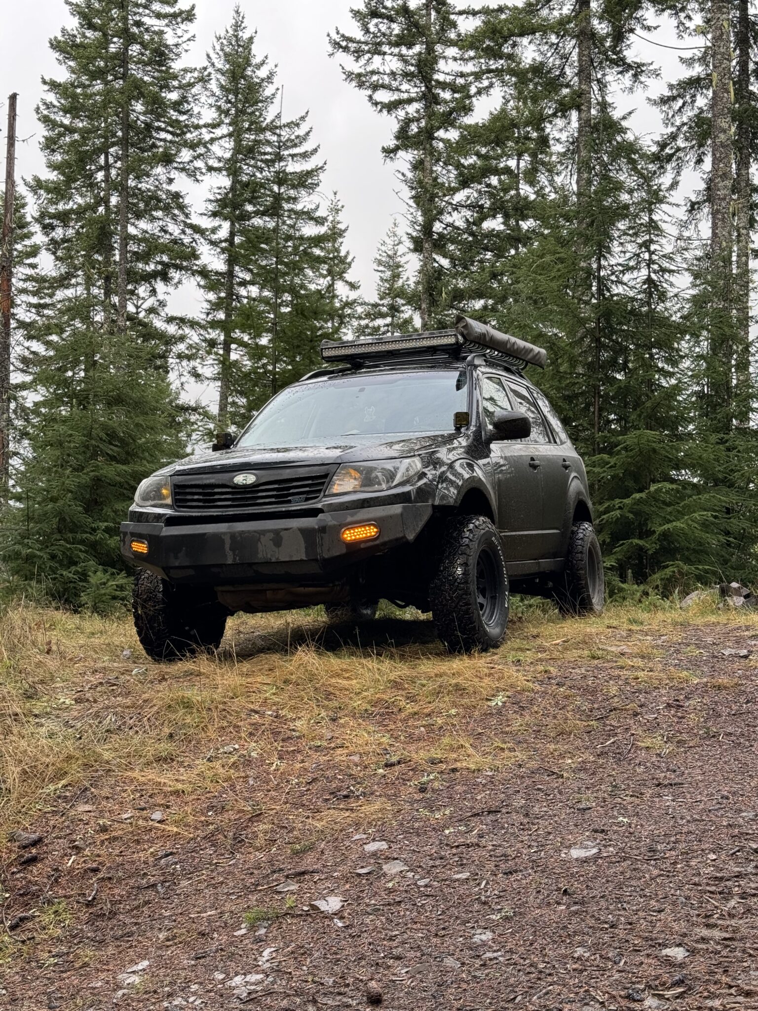 2010 subaru forester offroad with heavy duty tires