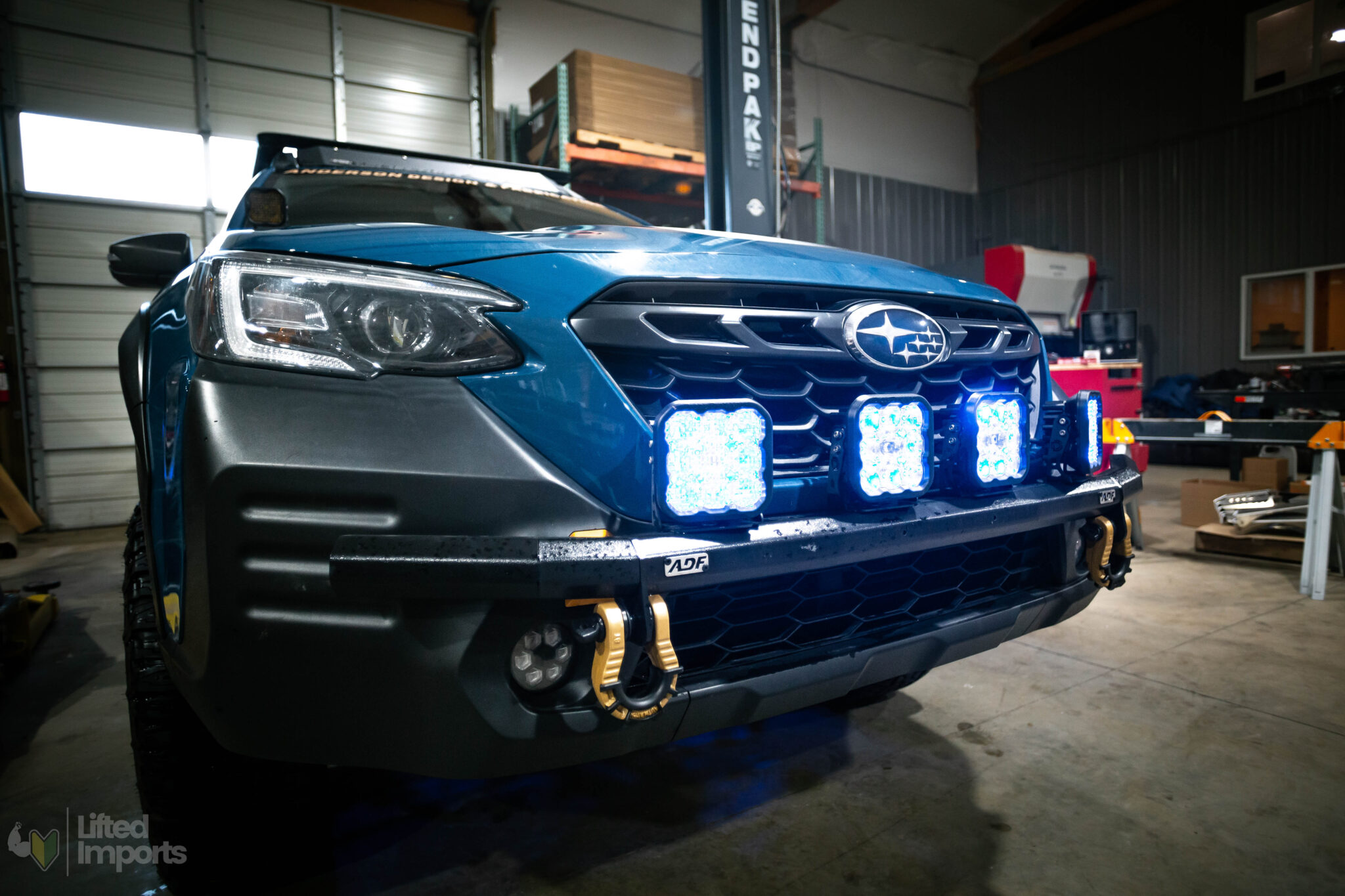 lifted subaru outback wilderness with diode dynamics light pods
