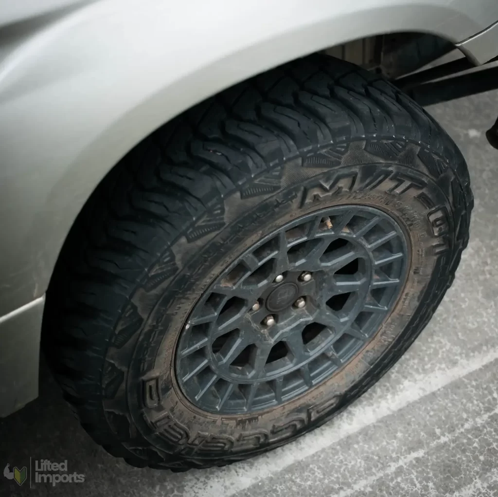 accelera mt01 subaru offroad tire with black rhino boxer