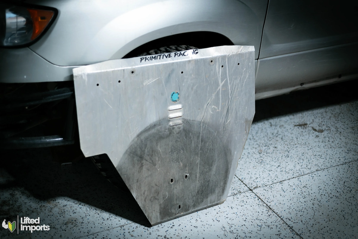 primitive racing skid plate for subaru forester