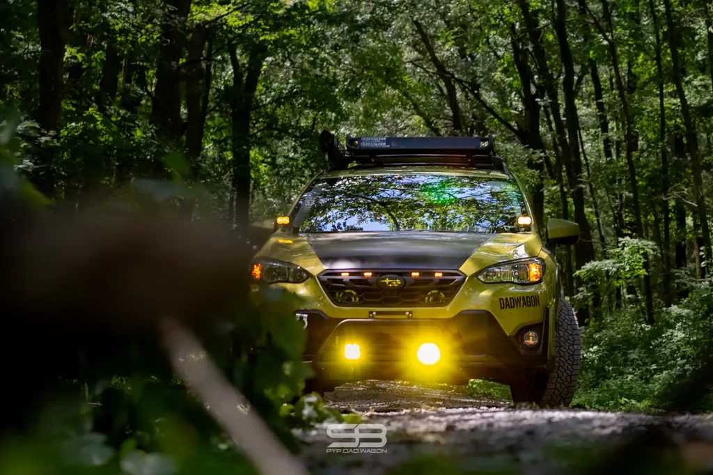 offroad green subaru crosstrek build