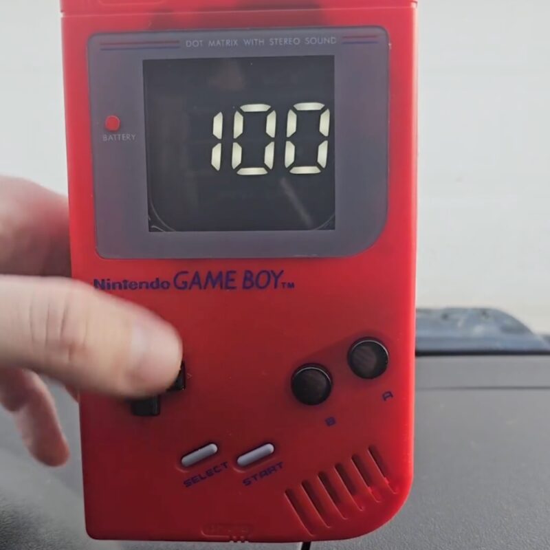 Red OG Gameboy Speedometer - Hand Built & Fully Functional - Image 6