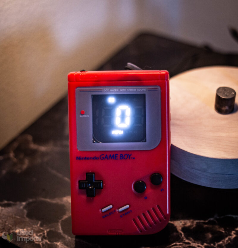 red gameboy speedometer