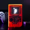 orange gameboy speedometer clear dark background