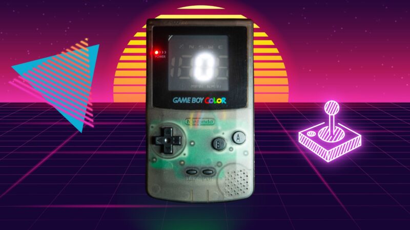 Clear Black Gameboy Color GPS Speedometer