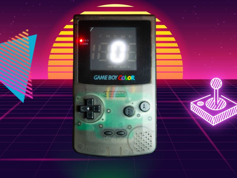 Clear Black Gameboy Color GPS Speedometer