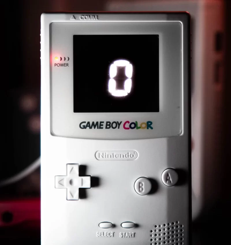 All White Gameboy Color GPS Speedometer